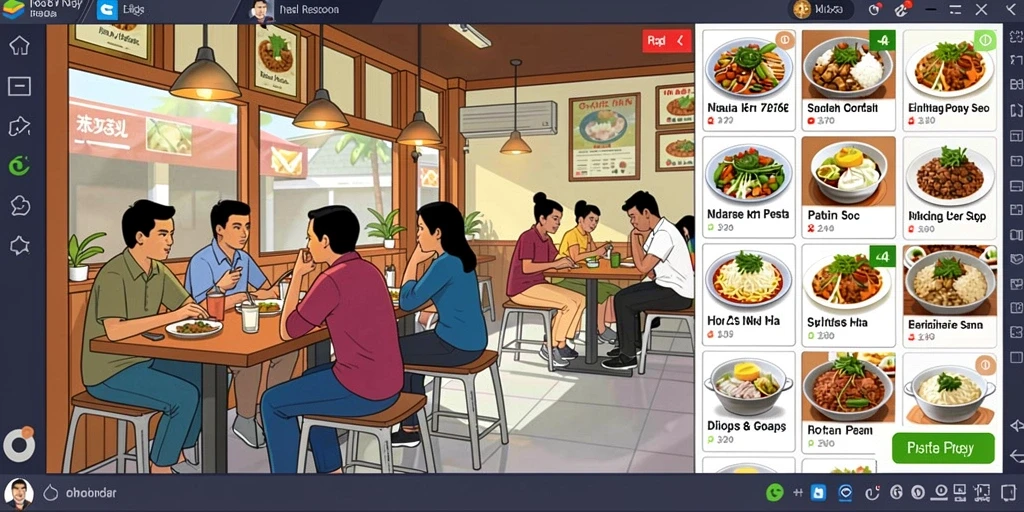 Tampilan antarmuka permainan yang menarik dan mudah dinavigasi.