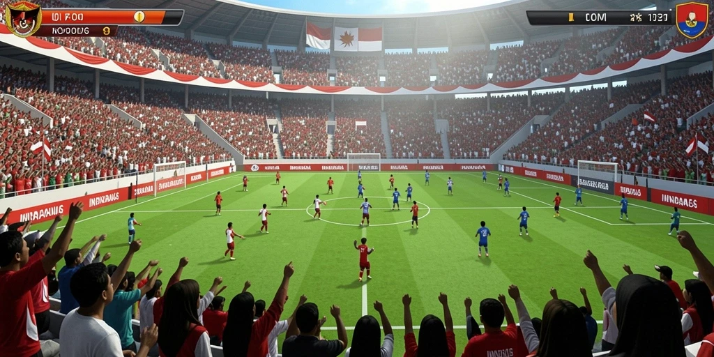 Screen utama yang menampilkan karakter utama dan latar belakang fantastis.