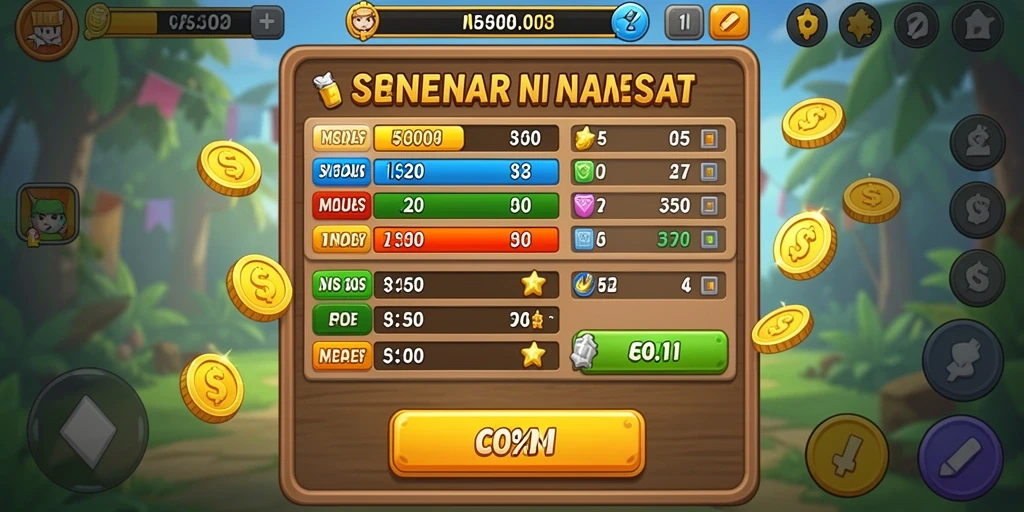 Tampilan karakter yang menarik dan detail.