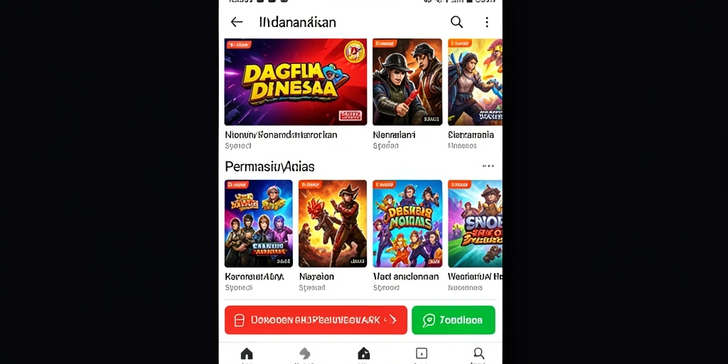 Tampilan karakter dengan desain yang menarik.
