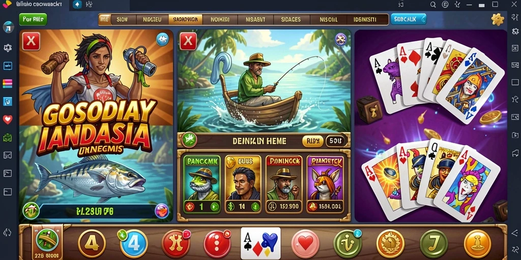 Tampilan antarmuka game yang ramah pengguna.