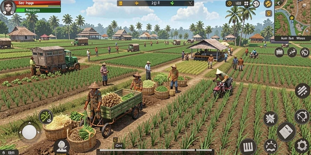Menampilkan karakter utama dalam aksi berani.
