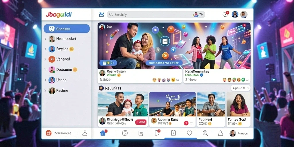 Tampilan awal permainan yang menarik dan penuh warna.