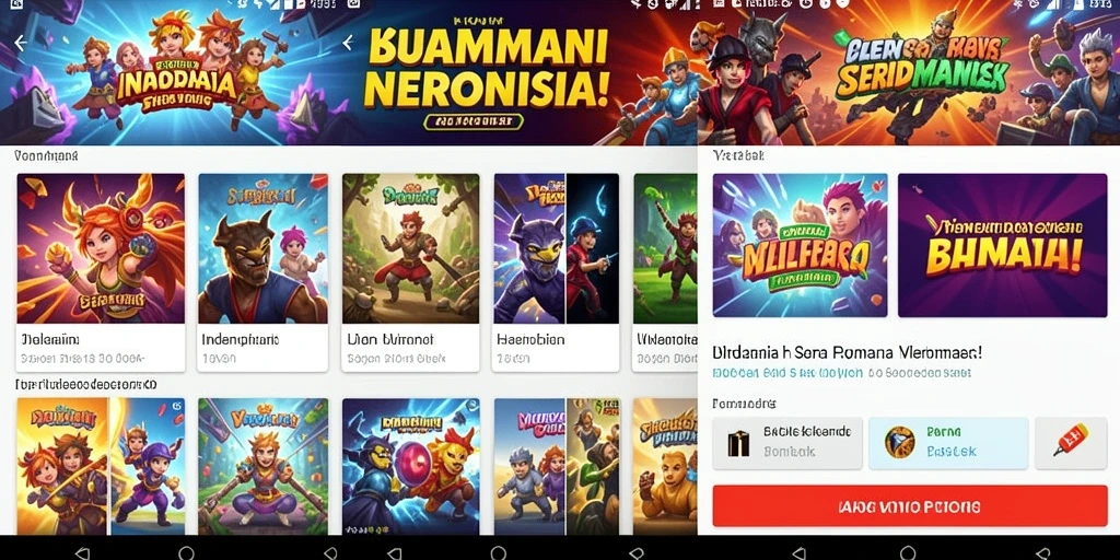 Tangkapan layar menampilkan aksi seru dalam permainan.